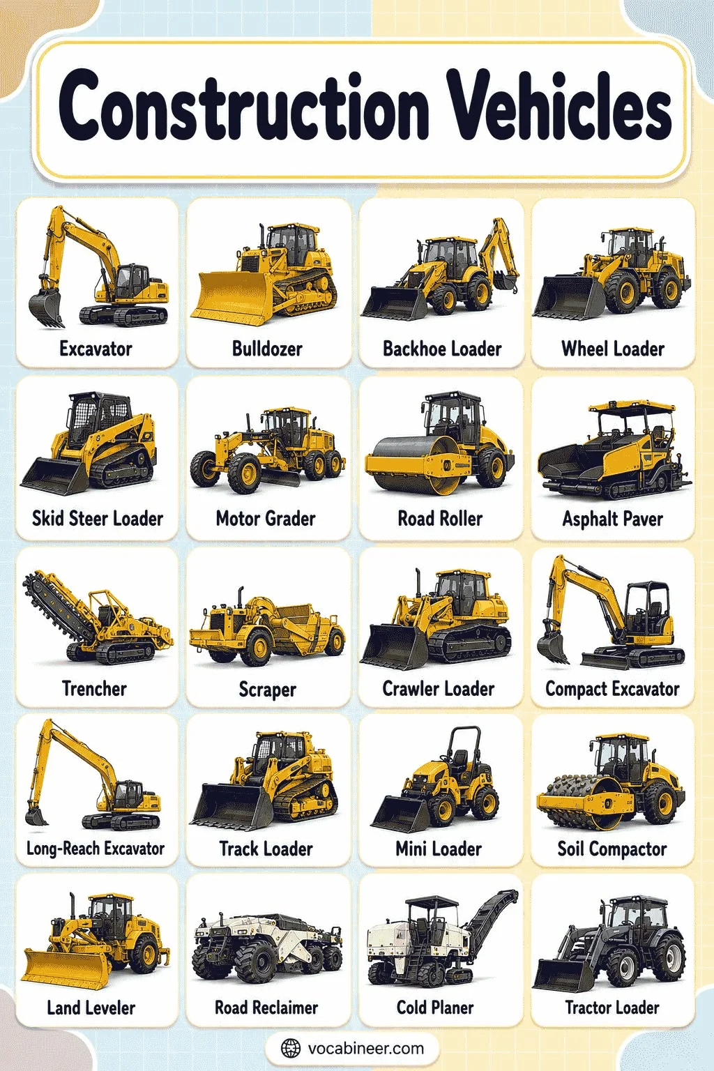 Heavy earth moving machinery in operation